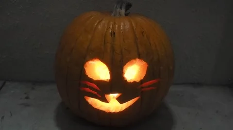 Jack-o'-lantern Stock Footage 43057979