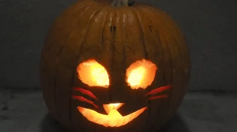 Jack-o'-lantern Stock Footage 43058135