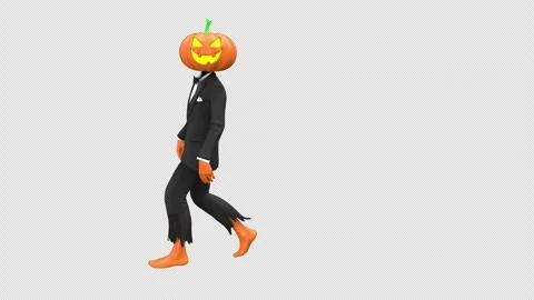 Jack O Lantern Halloween is coming pack - 3d render with alpha channel. Stock Footage 247906006