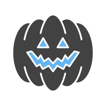 Jack-O-Lantern icon vector image. Stock Illustration