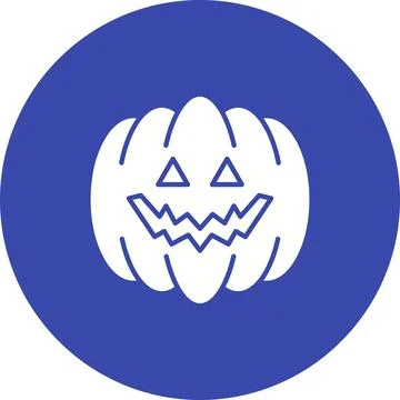Jack-O-Lantern icon vector image. Illustrazione stock