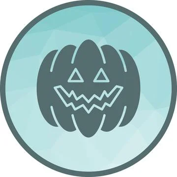 Jack-O-Lantern icon vector image. Illustrazione stock