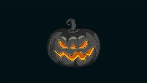 Jack O Lantern or pumpkin cartoon animation. Halloween pumpkin motion graphic 스톡 동영상 140117640