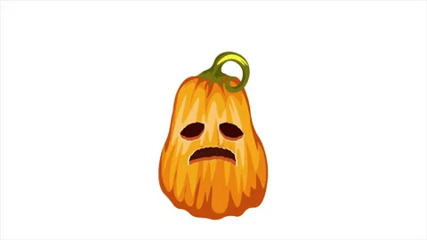 Jack O Lantern or pumpkin cartoon animation. Halloween scary pumpkin motion Stock Footage 141053807