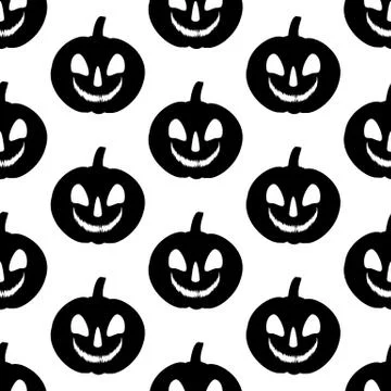 Jack-o-lantern pumpkin pattern 스톡 일러스트