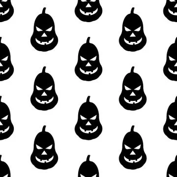 Jack-o-lantern pumpkin pattern 스톡 일러스트