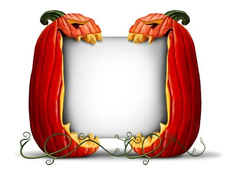 Jack o lantern sign Stock Illustration