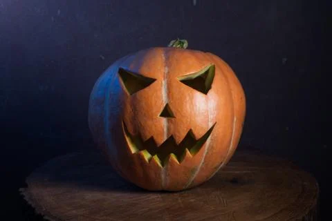 Jack-o ' - lantern in warm tones Stock Photos