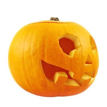 Jack-o'-lanterns pumpkin isolated Stock Photos