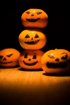 Jack o'lantern tangerines Photos