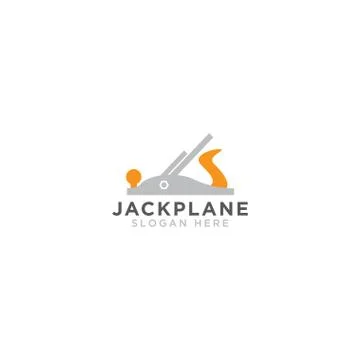 Jack plane logo design template Stock Illustration