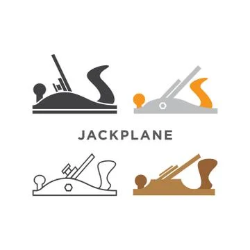 Jack plane logo design template Stock Illustration