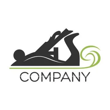 Jack plane logo Stock Illustration