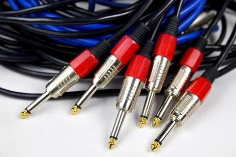Jack. Plug. Sound jack. Adapter for connecting a headset to a sound card. Stock Photos