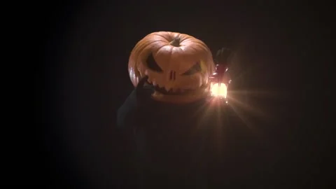 Jack Pumpkin Lures to the Holiday HD Pro Video stock 220128505