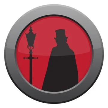 Jack The Ripper Icon Stock Illustration