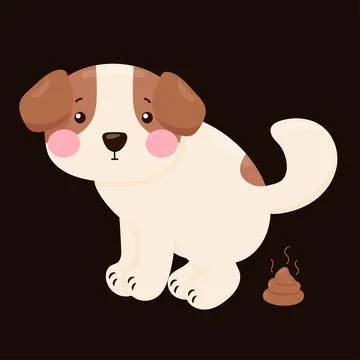 Jack Russell poo Stock Illustration