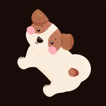 Jack russell is standing Stock Illustration