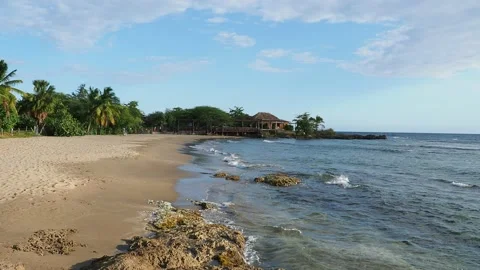 Jack Sprat Beach in Treasure Beach, Jamaica Stock Footage 139012131