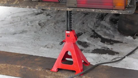 Jack Under The Truck Stock Footage 169474800