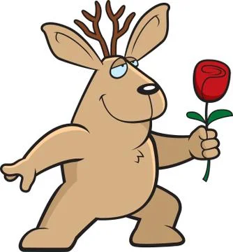 Jackalope flower Stock Illustration