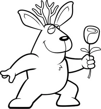 Jackalope Flower Stock Illustration