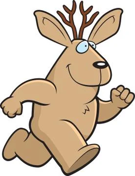 Jackalope Running Stock Illustration