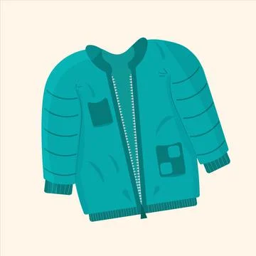 Jacket autumn winter. Vector illustration. Stock Illustration