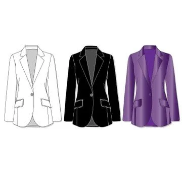 Jacket. Clothes collection. Stock Illustration