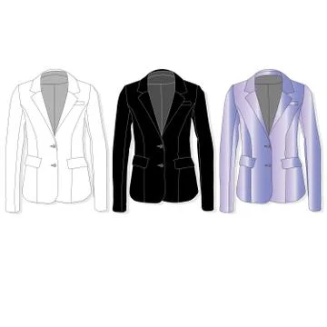 Jacket. Clothes collection. Stock Illustration