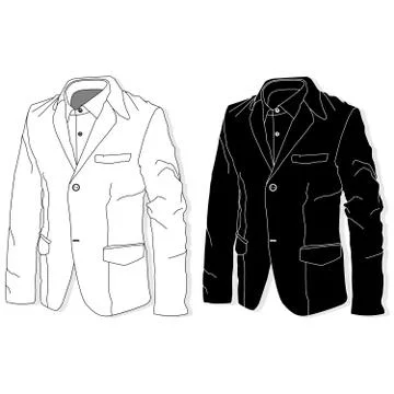 Jacket. Clothes collection.Vector. Stock Illustration