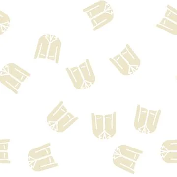 Jacket clothes glyph vector seamless pattern Stock Illustration