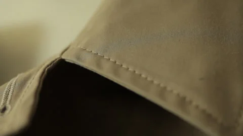 Jacket collar close up Stock Footage 31441212
