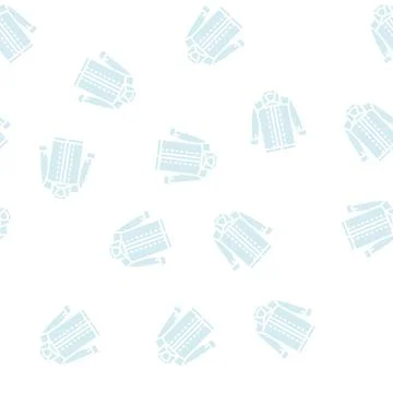 Jacket denim glyph seamless pattern Stock Illustration