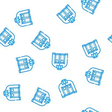 Jacket denim vector seamless pattern Stock Illustration