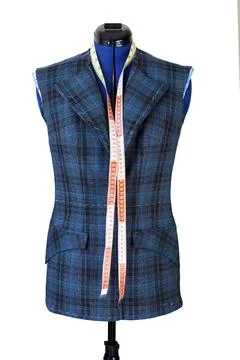 Jacket on dummy in the course of its sewing. Foto stock