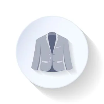 Jacket flat icon Stock Illustration