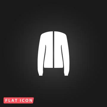 Jacket flat icon 스톡 일러스트