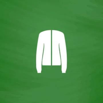 Jacket flat icon Stock Illustration