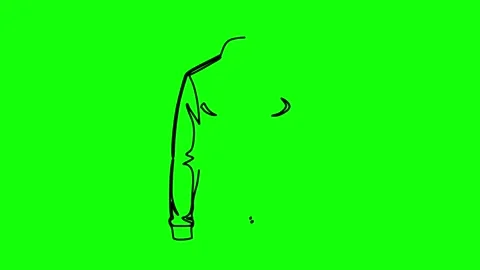 Jacket hand drawn Line icon Animation isolated on background Stock Footage 314659819