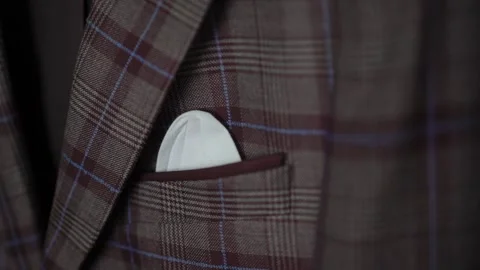 Jacket with a handkerchief in the pocket Stock-Footage 306173764
