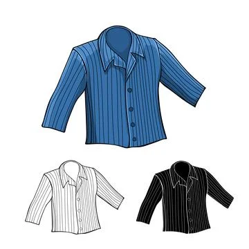 Jacket icon cartoon style vector illustration Stock Illustration