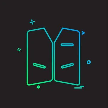 Jacket icon design vector Illustrazione stock