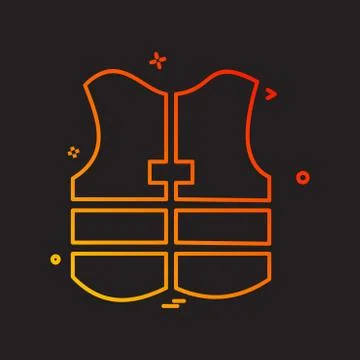 Jacket icon design vector Illustrazione stock
