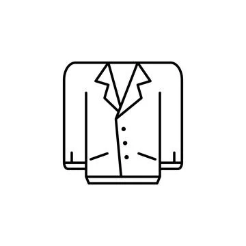 Jacket icon. Element of clothes icon for mobile concept and web apps. Thin line Stock Illustration
