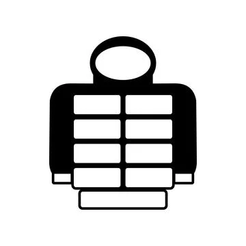 Jacket icon on white. Stock Illustration