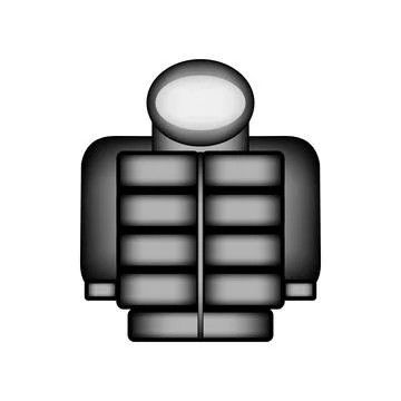 Jacket icon on white. Stock Illustration