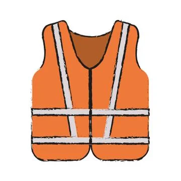 Jacket of industrial security design Stock Illustration