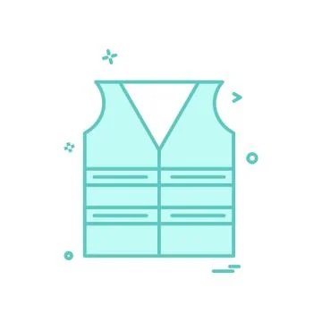 Jacket labour icon vector design Stock Illustration