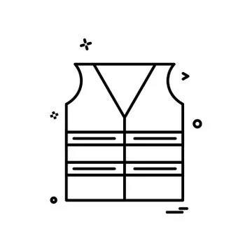 Jacket labour icon vector design Illustrazione stock